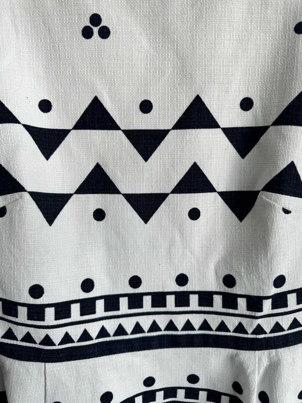 J.Crew Sleeveless Sheath Dress Size 6‎ Black White Geometric Print Career Chic